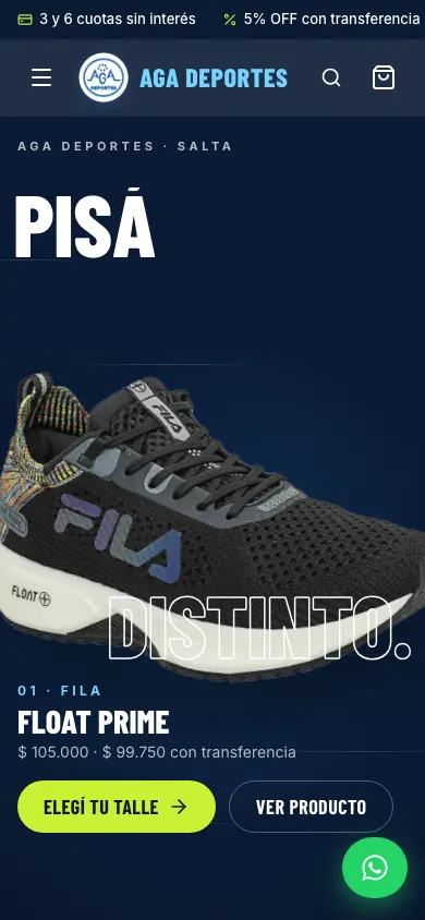 AGA Deportes — On mobile