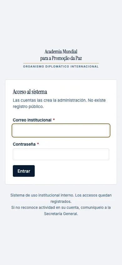 A.M.P.P. · CRM — On mobile