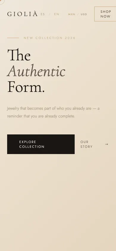 GIOLIÀ Jewelry — On mobile