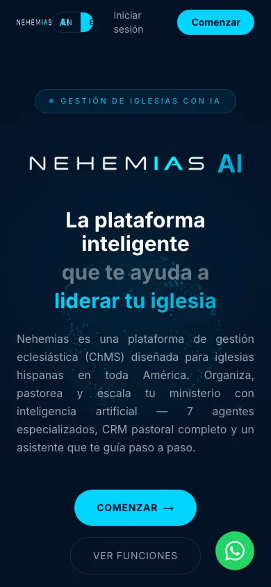Nehemías AI — On mobile