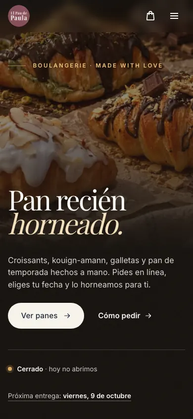 El Pan de Paula — En móvil