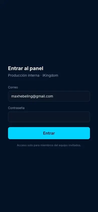 Imperium Studio — On mobile
