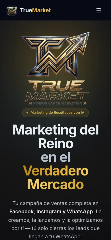 True Market — On mobile